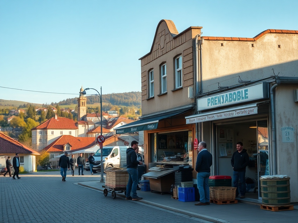 Ilustracja przedstawiająca lokalne wiadomości i oferty pracy w Świdnicy, symbolizująca przegląd prasy.